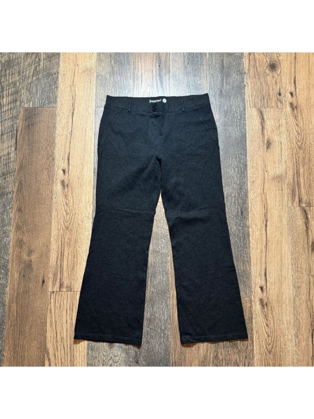 Betabrand Bootcut Dress Pant Yoga Pants Dark Gray Size XL Petite